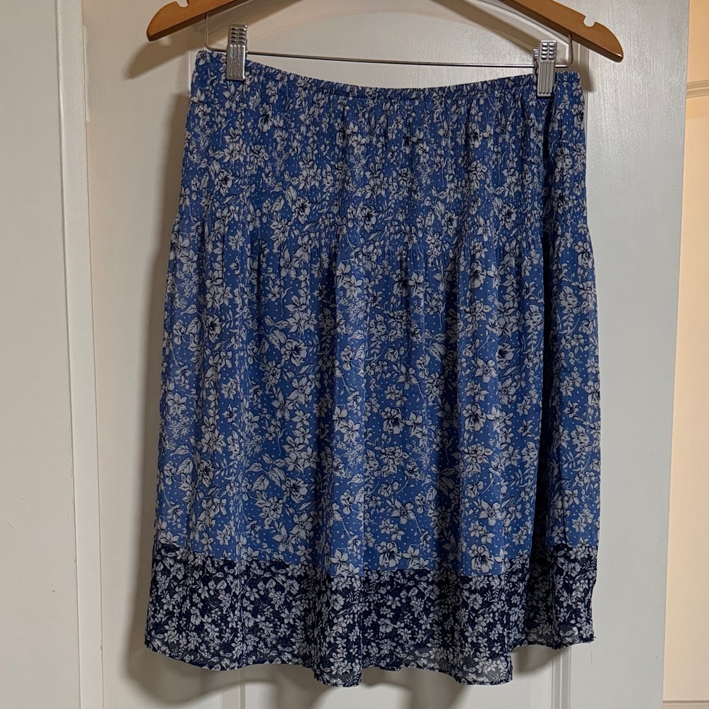 Floral Blue Skirt